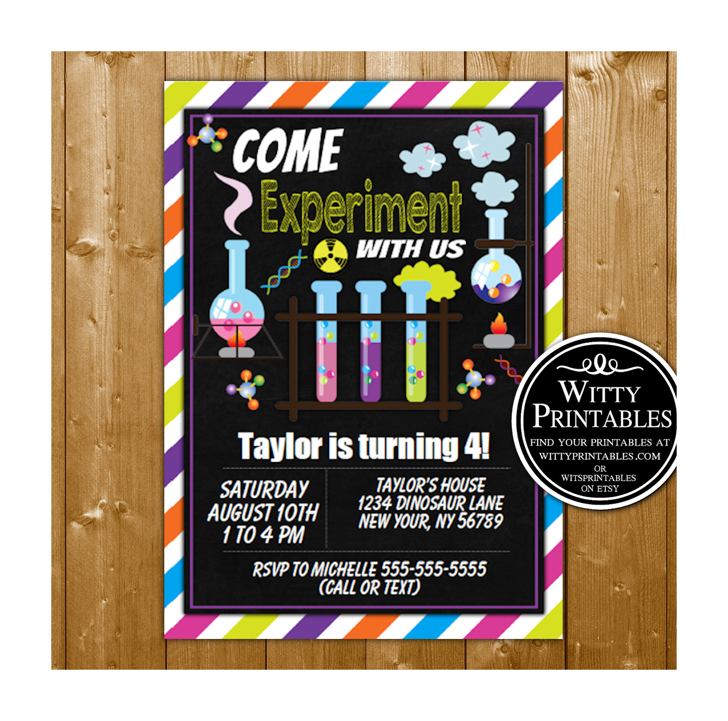 25 Of the Best Ideas for Science Birthday Party Invitations – Home