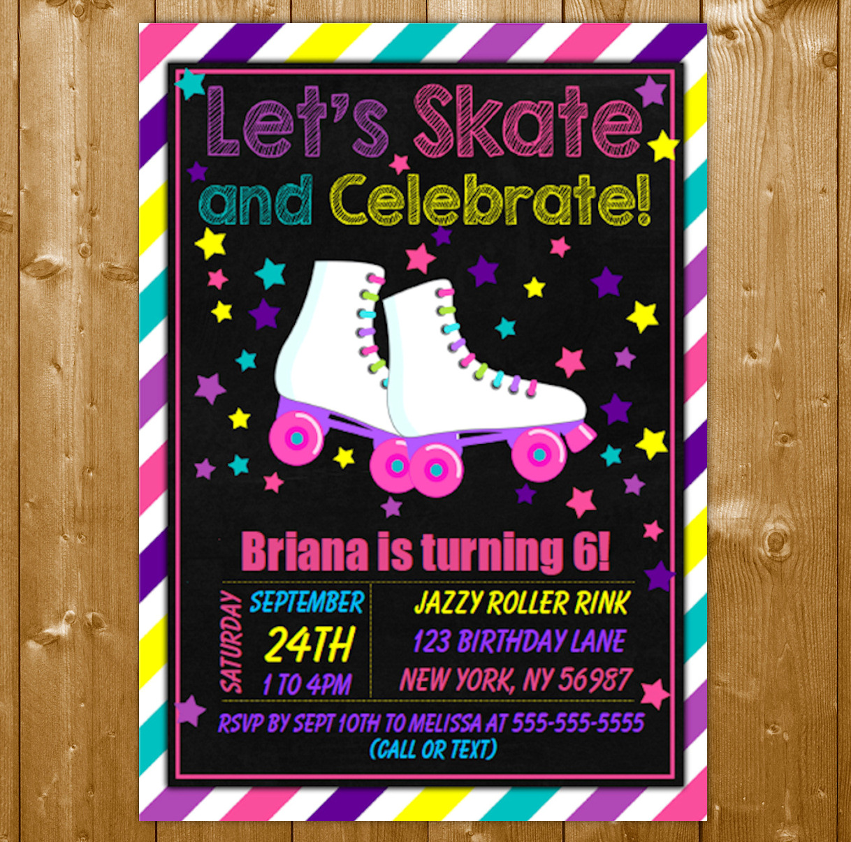 Culturatudela Skating Party Invitations