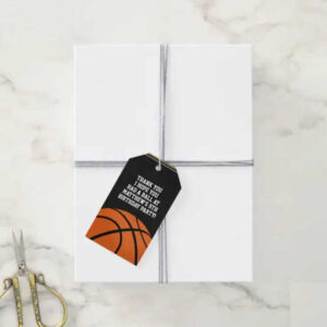 Basketball Favor Tags for Birthday Party Favors