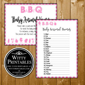 Baby Animal Names Wittyprintables