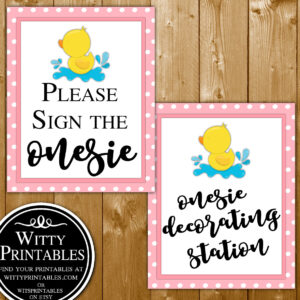 Onesie Shower Game Wittyprintables