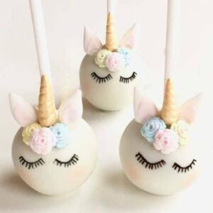 unicorn party food ideas, cake pop