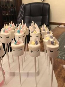 unicorn party food ideas, marshmallows