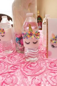unicorn party food ideas, water