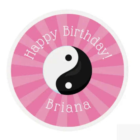 karate girl birthday party printables cupcake frost round