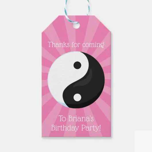 Girl Karate Party Printables Favor Tags