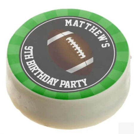 printables football party dipped oreo favors
