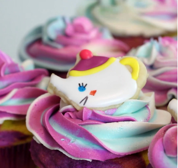 beauty and the beast cupcakes mrs potts