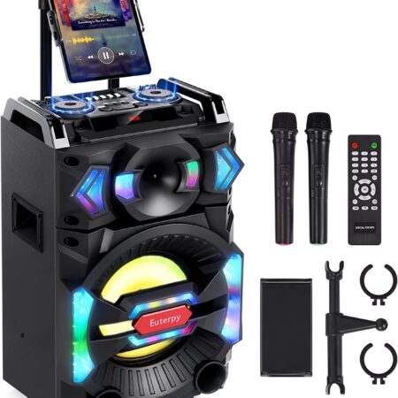 Moukey 10 Karaoke Machine Woofer Portable Bluetooth PA System