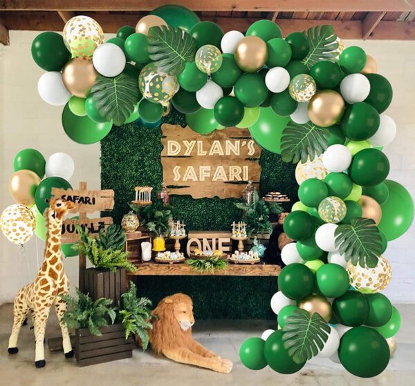 Party Balloons Jungle Party Arch Kit | WittyPrintables