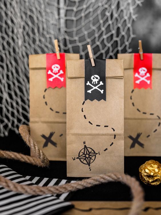pirate party favors bag treat loot