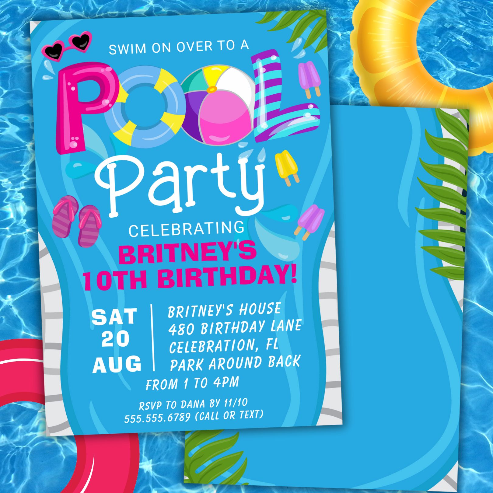 Splash into Fun: Summer Pool Birthday Party for Girls