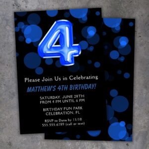 4th birthday party invitation