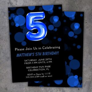 5th birthday party invitation