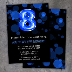 8th birthday party invitation