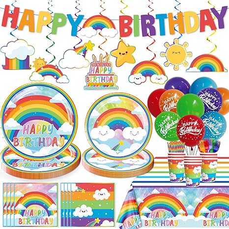 rainbow party supplies