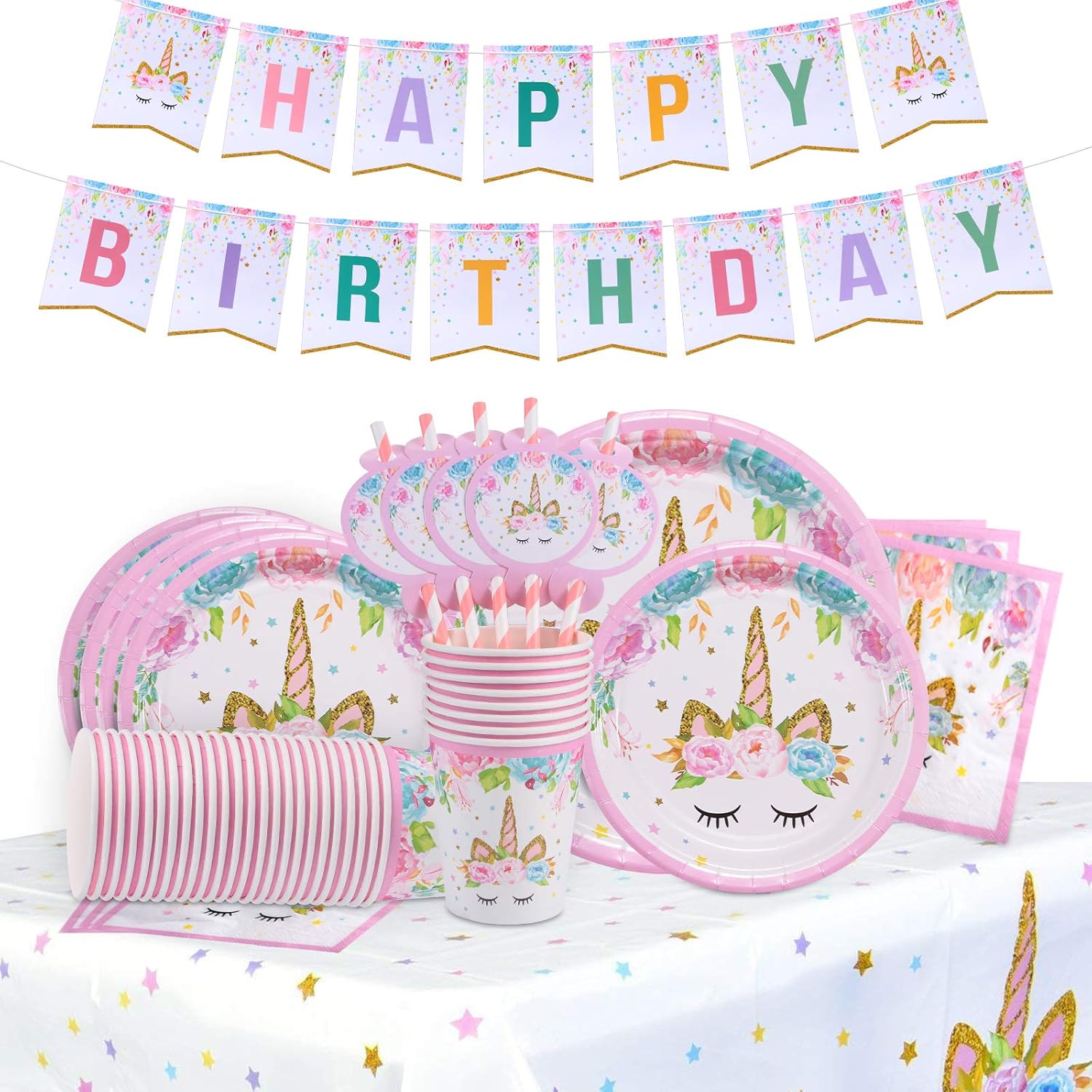 unicorn birthday party supplies