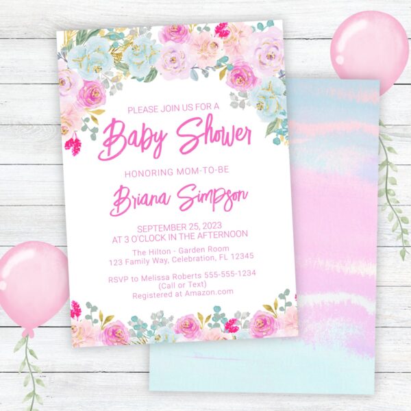 baby shower invitation