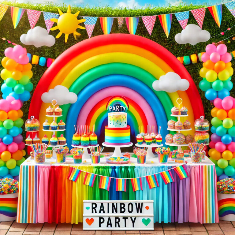 Rainbow Birthday Party Guide | WittyPrintables